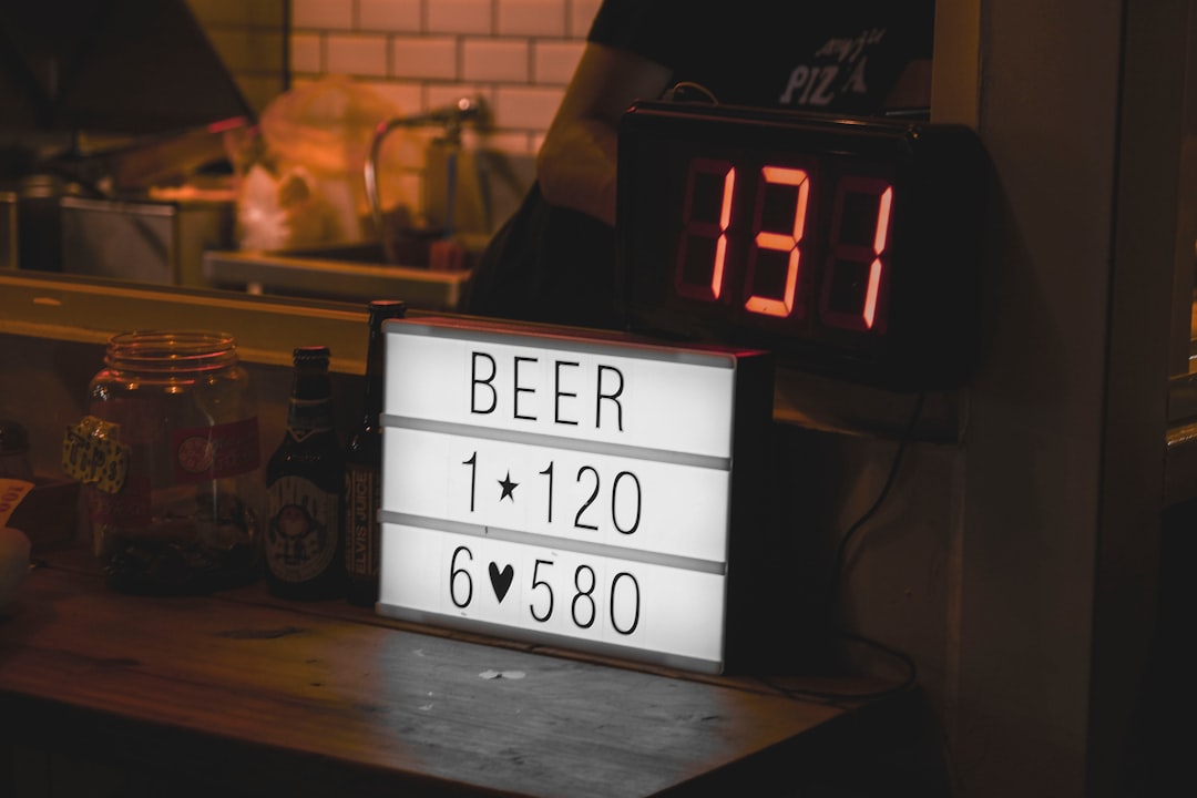 Photo calculate beverage markup
